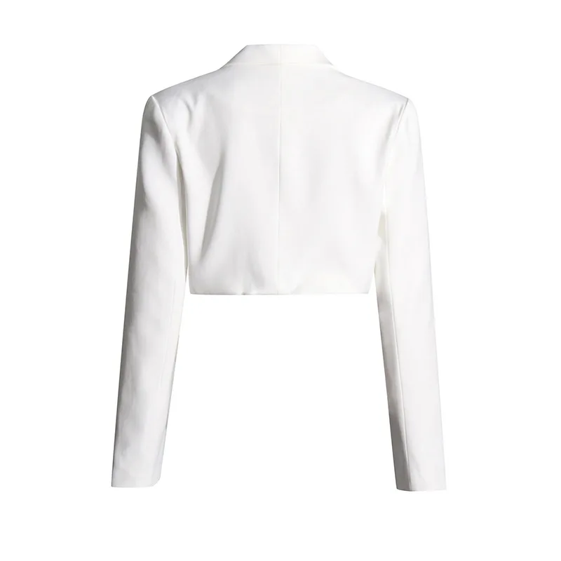 GetSpring Vrouwen Blazer 2025, Lente Elegante Driedimensionale Bloem Stiksels Korte Dames Blazer Jas Dames Slanke Jasje