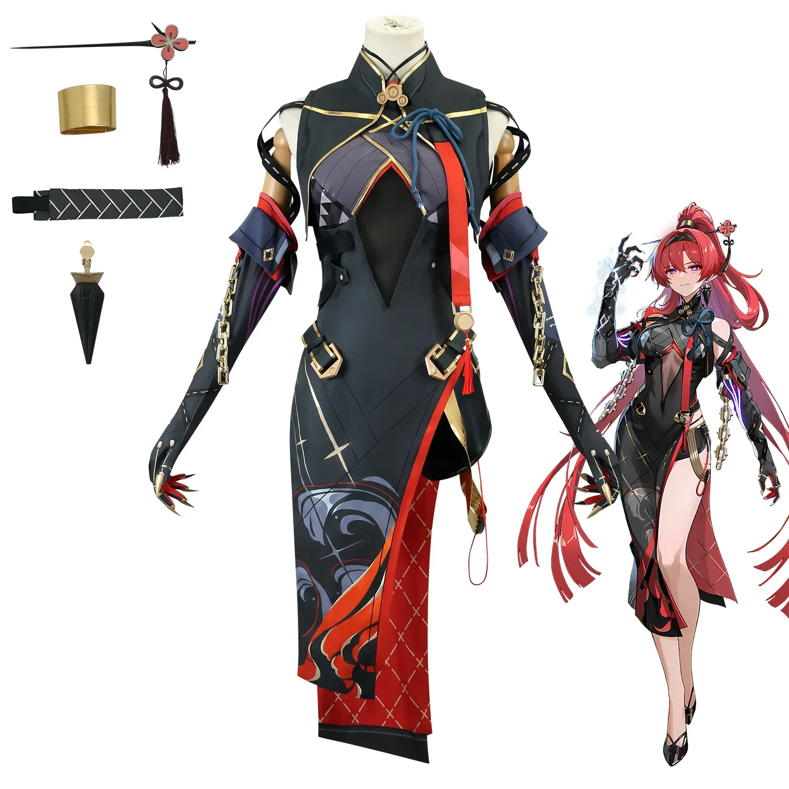 

Mingchao Cos Uniform Mingchao Yinlin Cos Uniform Yinlin Two-dimensional Game Cosplay Full Set Of Role-playing Costumes
