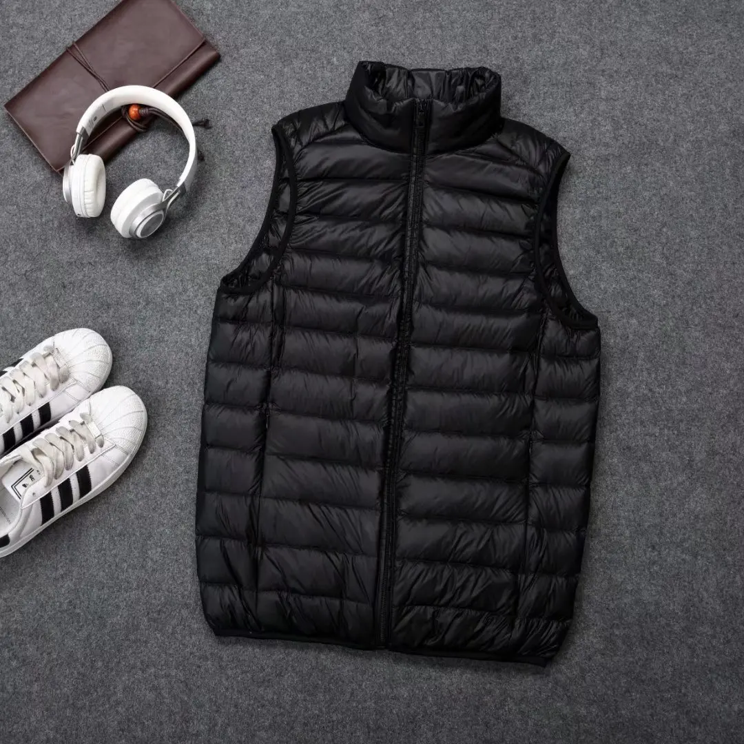 Down Vest Men's Lightweight Short Vest 2025 Autumn and Winter New Style Collar Waistcoat Vest Couple's Korean Style Jacket