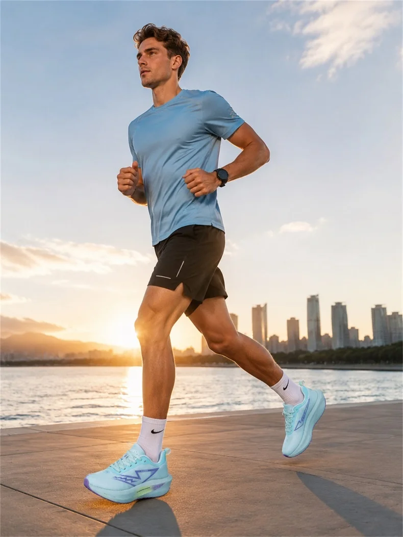 Marathon-Laufschuhe für Herren, Carbon-Platte, Spezial-Sportschuhe, atmungsaktiv, leicht, bequeme Damen-Sportschuhe, Chunta-Sneaker. – Detail 4