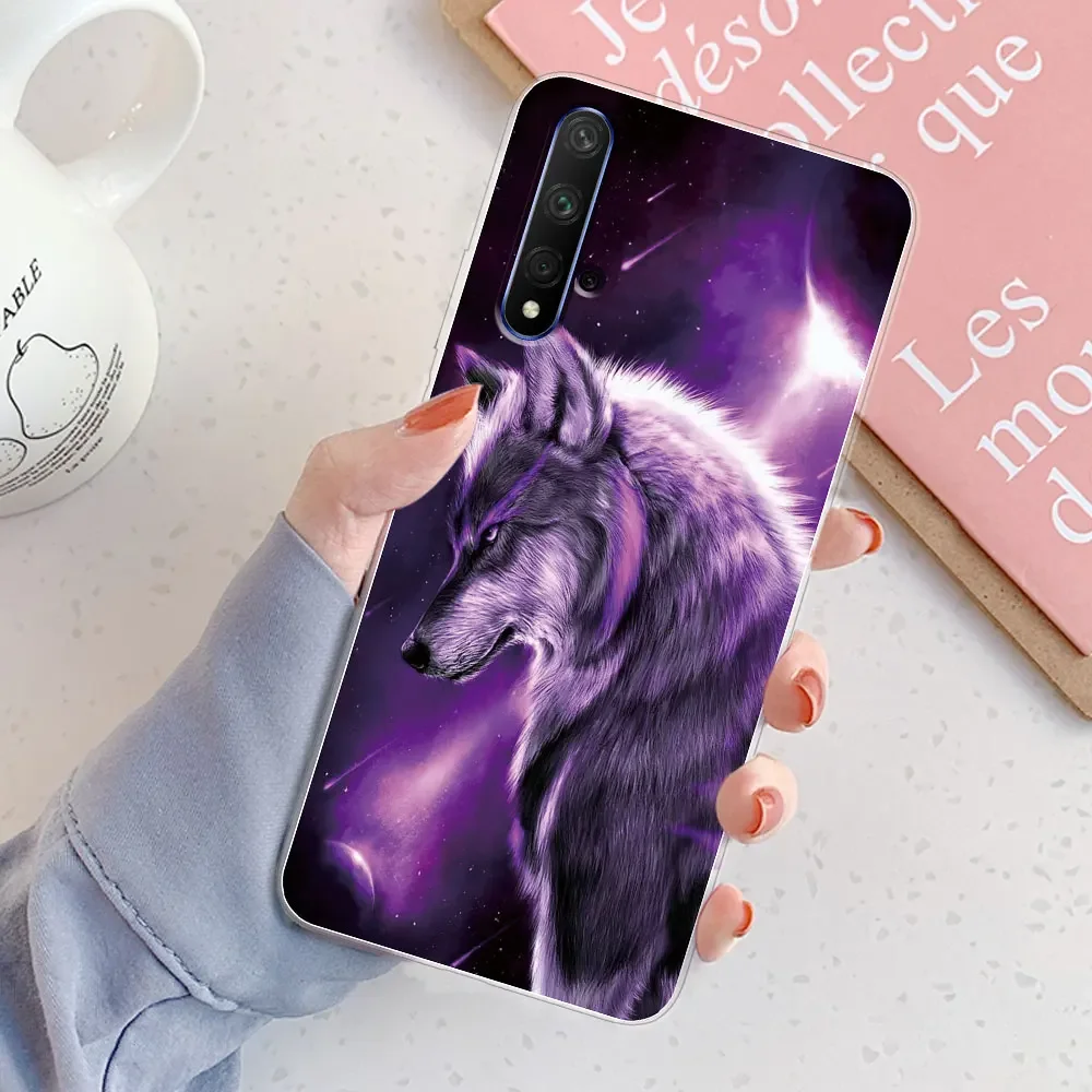 For Huawei Honor 20 Case Cover Nova 5T 6.26 Inch Chic Girl Marble Silicone Clear Phone Case For Honor 20 Protective Bumper Funda