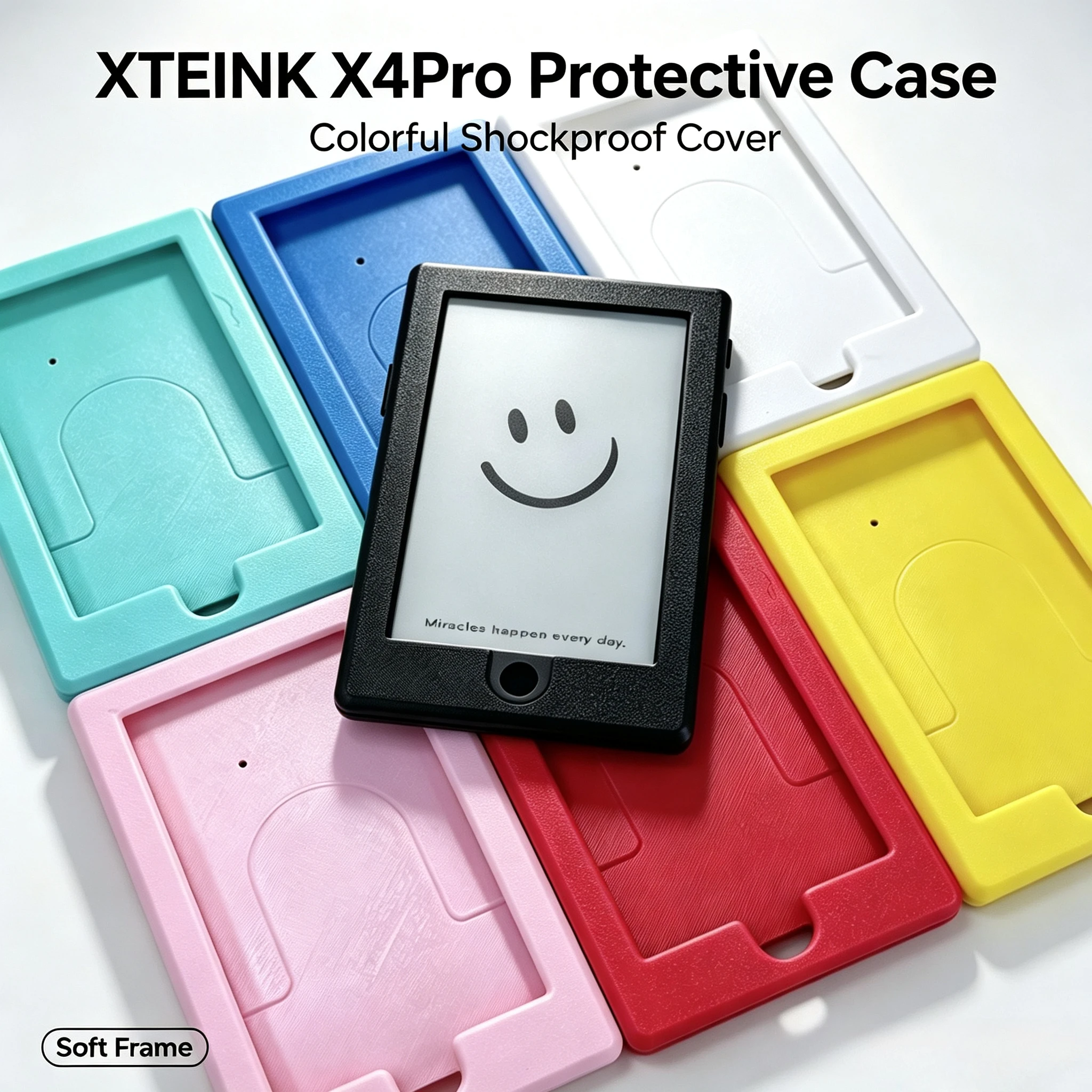 For The XTEINK X4 Pro 4.3-inch E-Reader Full-Body Protective Case All-Round Shockproof Scratch-Resistant Drop-Proof Soft-Edged