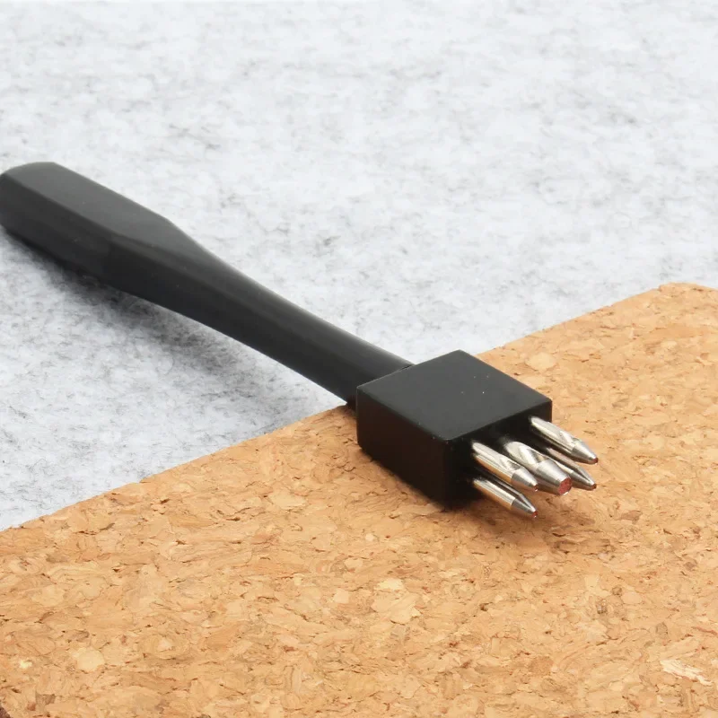 Baver Leather Craft 1/3/5/8/11/14 Holes Steel Puncher brogue Style Round hole cutter Punch Hand Tools DIY