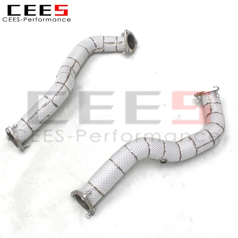 CEES Downpipe Pipes For Porsche 718 Cayman GT4 RS 4.0L 2023-2024 Racing Exhaust Pipe Stainless Steel Car Exhaust System
