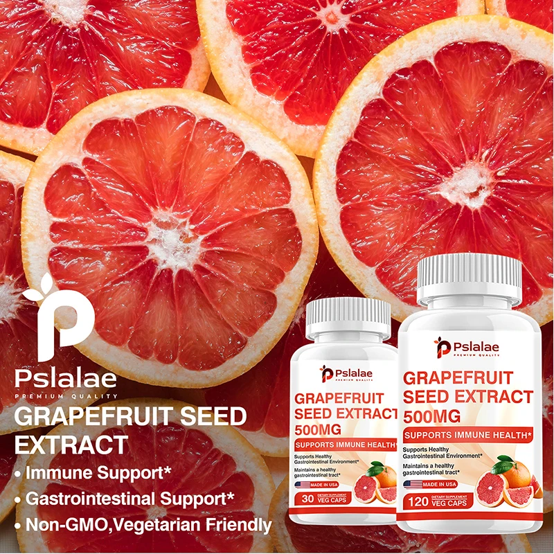 Extracto puro de semilla de pomelo 500 mg: apoya el sistema inmunológico y mantiene un trato gastrointestinal saludable