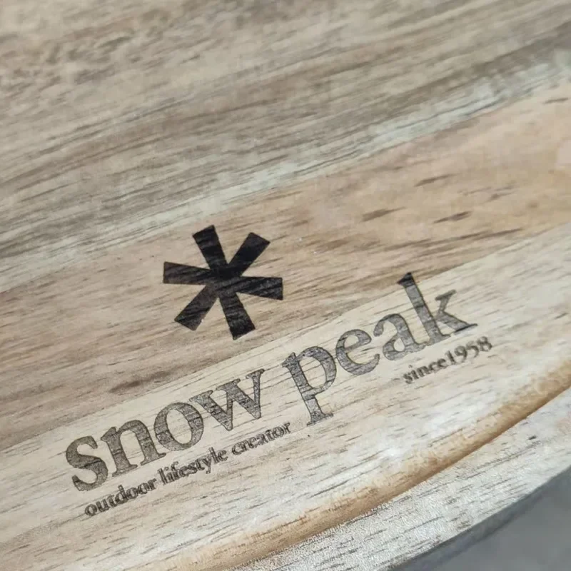 New Snow Peak Coffee Shop Camping Shop Industrial Style Table Wooden Tripod Creative Xuefeng Layout Picnic Table Foldable Mesa