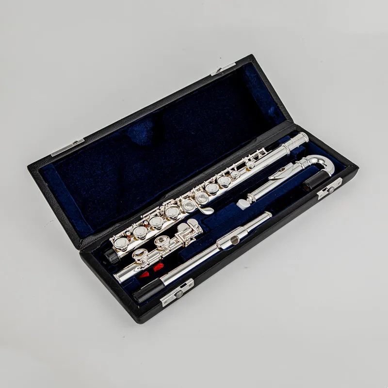 

Pearl Quantz PF 505EU Flute High Quality Silver Plated 16 Keys Flute Open Hole E-Mech Flute Musical Instrument