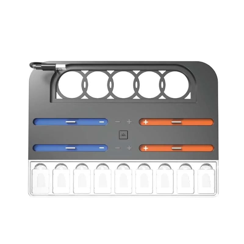 Для Switch 2, передняя док-станция для хранения RGB-подсветки, держатель для 4 игровых карт JoyCon 9, материал ABS + PS со светодиодной подсветкой