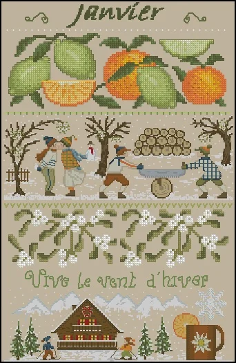 Kreuzstich-Sets, Basteln, Stickerei, DIY, Handarbeiten, Kreuzstich-Set, Aida Metallic, Aida Les Bon Diego des Dames 1150