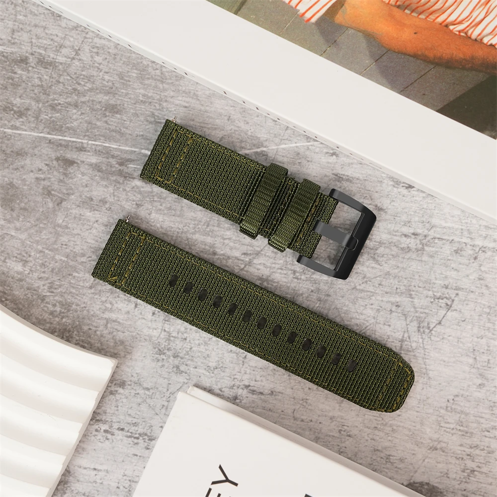 22MM Canvas strap For CMF Watch Pro / OPPO watch X2 X / Oneplus watch 3 2 smartwatch nylon sports band breathable replacement wr