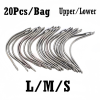 20Pcs Dental Orthodontic Lingual Bars Palatal Bar Denture False Teeth Repair Positive Retation Stainless Steel Upper Lower Tools