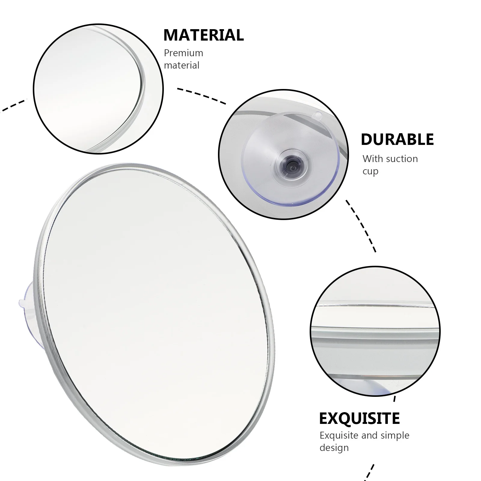 1 قطعة شفط كأس مرآة لوضع مساحيق التجميل 20x مرآة مكبرة المحمولة الحمام الغرور أداة للوجه الاستمالة رمش الحاجب