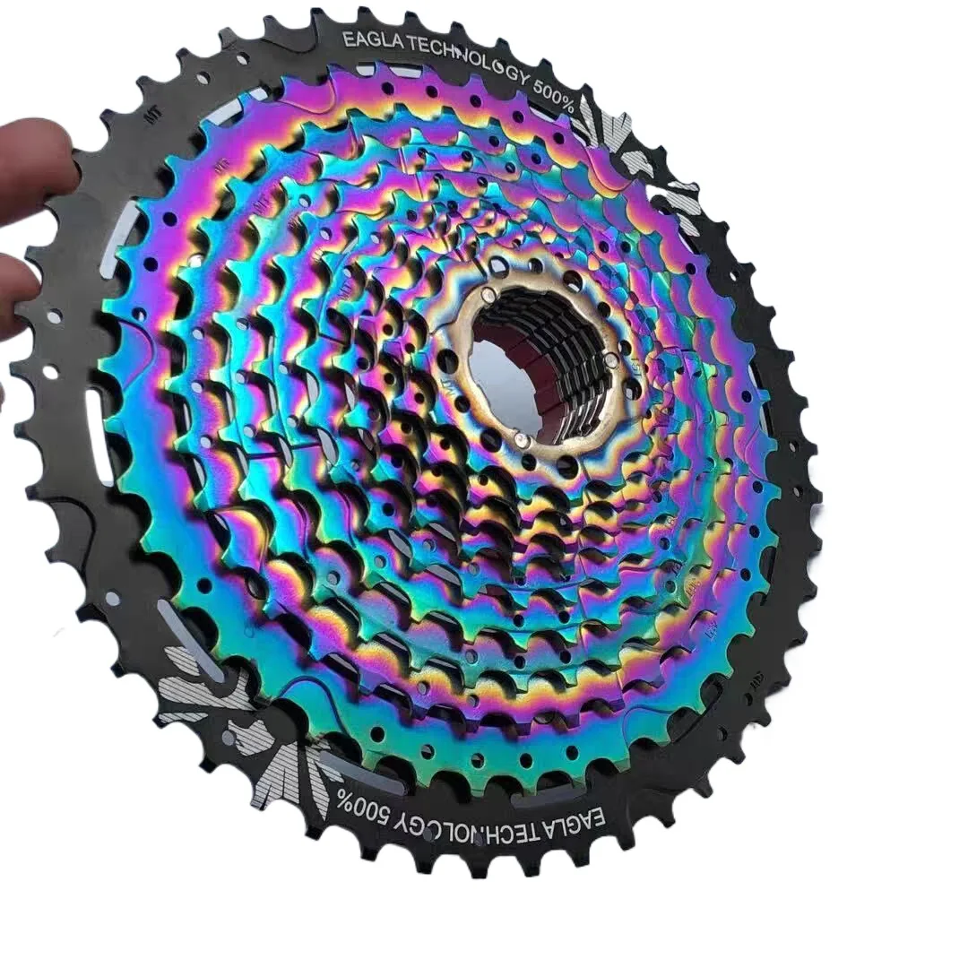 

MTB 12S 11-50T Rainbow Cassette 12 Speed Cassette Full steel Durable Ultralight Mountain Bike Flywheel Sprocket For Shimano Sram