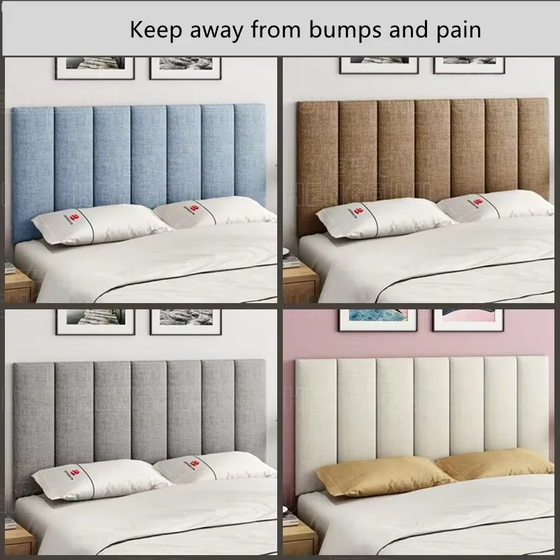 Nordic Style Self-adhesive Headboard Modern Tatami Soft Bag Wall Enclosure Bed Wall Enclosure Bedside Headboard Cloth Home Decor