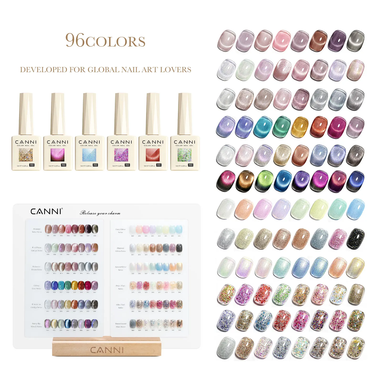 

CANNI Nail Factory VENALISA HEMA FREE TPO FREE Зимние ногти Гель-лак для ногтей «кошачий глаз» Глянцевый алмазный гель для ногтей Soak Off UV LED Kit