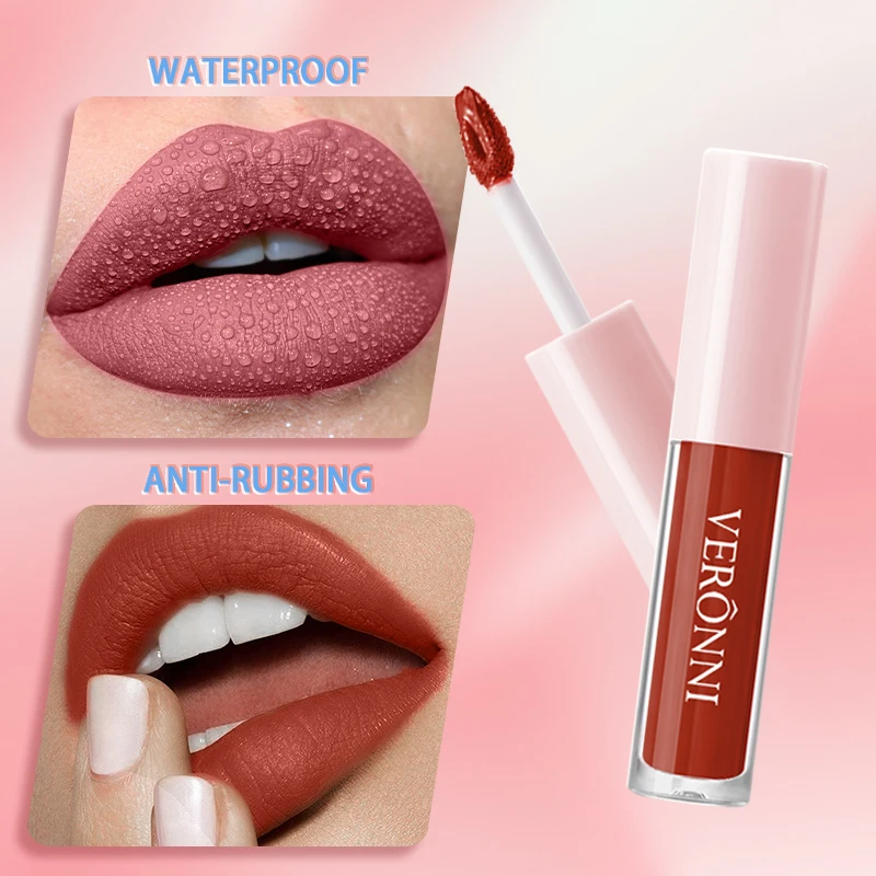 12 couleurs tasse antiadhésive velours Satin brillant lèvres glaçure brume liquide mat rouge à lèvres imperméable longue durée couleur liquide