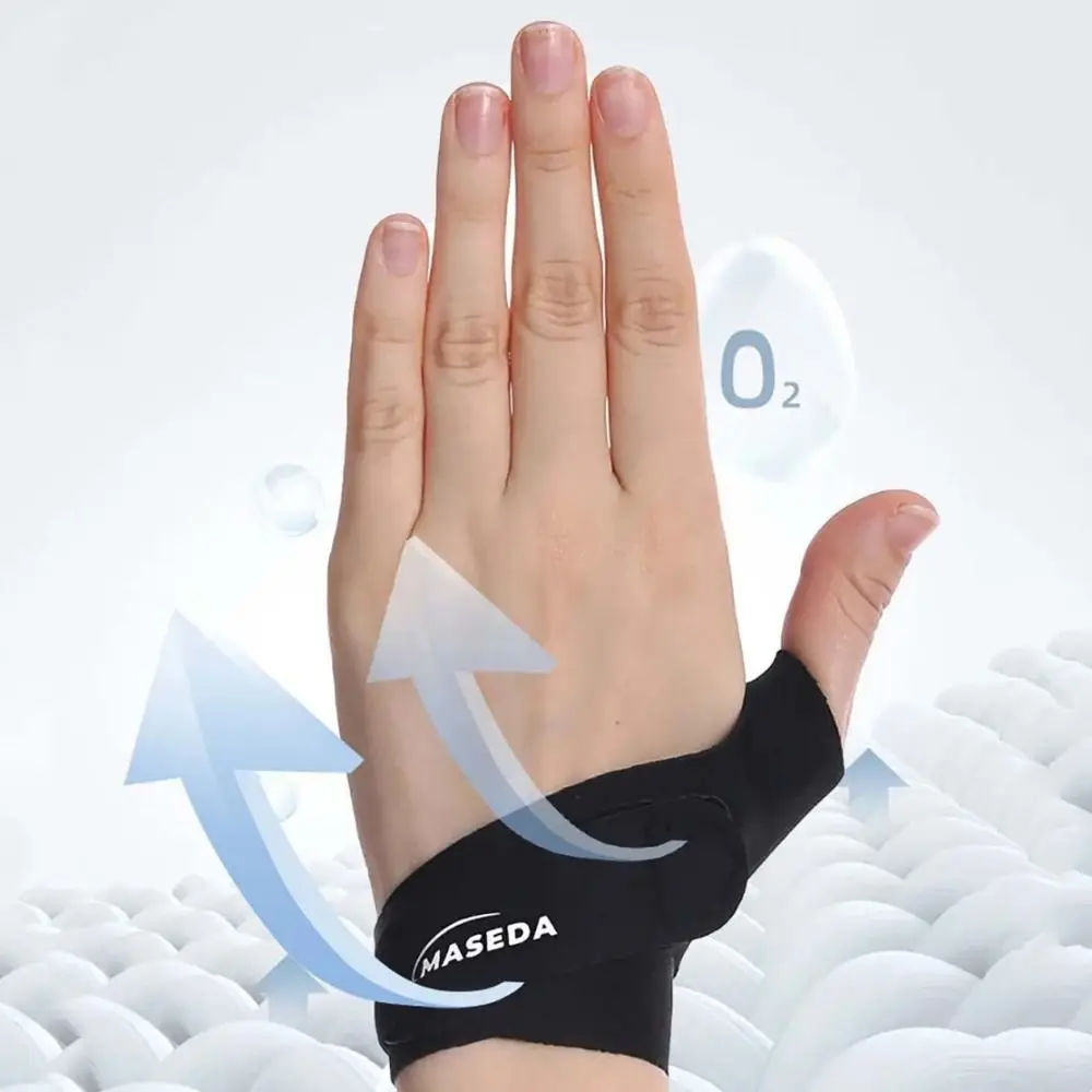 

Ультратонкий ремешок на запястье для большого пальца, защита для пальцев, дышащий стабилизатор для большого пальца, регулируемые компрессионные рукава для большого пальца