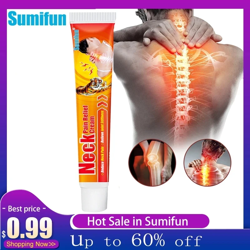 

20G Sumifun Tiger Pain Relief Ointment Muscle Joint Back Neck Cervical Heating Cream Spine Arthritis Medical Health Care Plaster