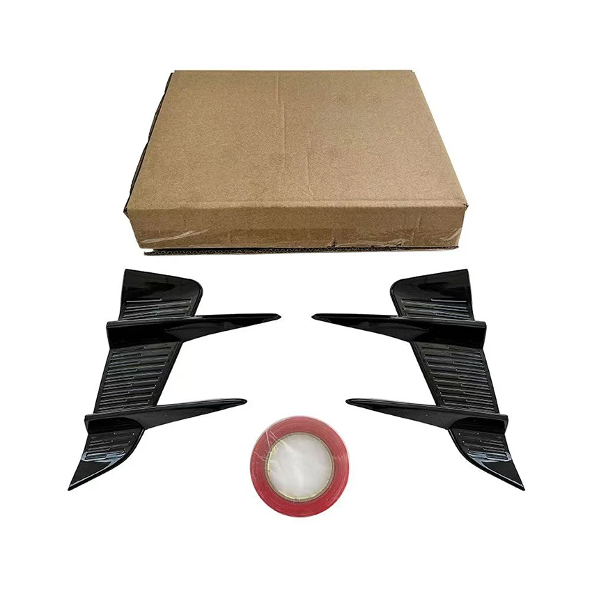 For MG MG4 EV MULAN 2022 2023 2024 2025 Body Kit Car Front Bumper Spoiler Bright Black Cover Trim Car Styling Side Air Vent Trim - Image 5