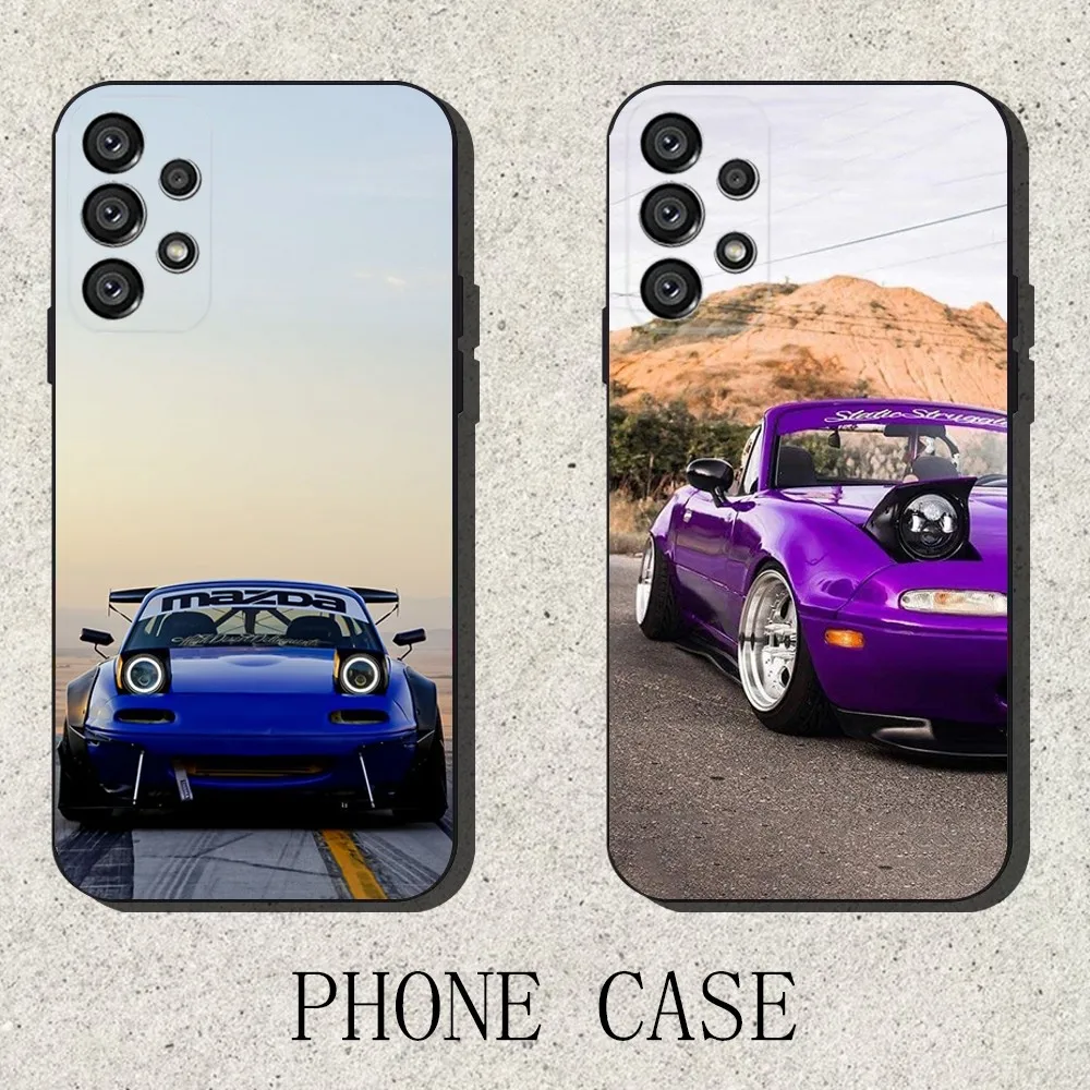 

M-Miata Car MX5 Phone Case For Samsung S25,S24,S21,S22,S23,S30,Ultra,S20,Plus,Fe,Lite,Note,10,9,5G Black Cover