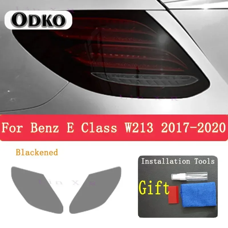 

For Mercedes Benz E Class W213 C238 S213 A238 E63 AMG Car Headlight Tint Black Protective Film Taillight Transparent TPU Sticker