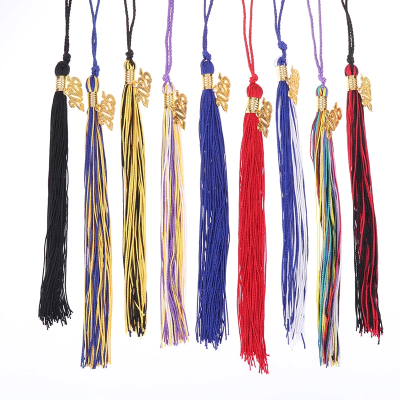 2025 Grad Graduation Tassels Graduation Cap Tassels Graduation Hat Decoration Tassel With 2025 Year Gold Date Charms For 2025