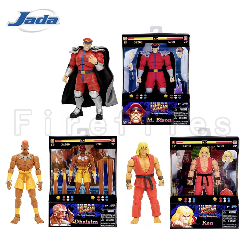 6inches Jada Toys 1/12 Ultra Street Fighter II: The Final Challengers Ken M.Bison Dhalsim For Gift