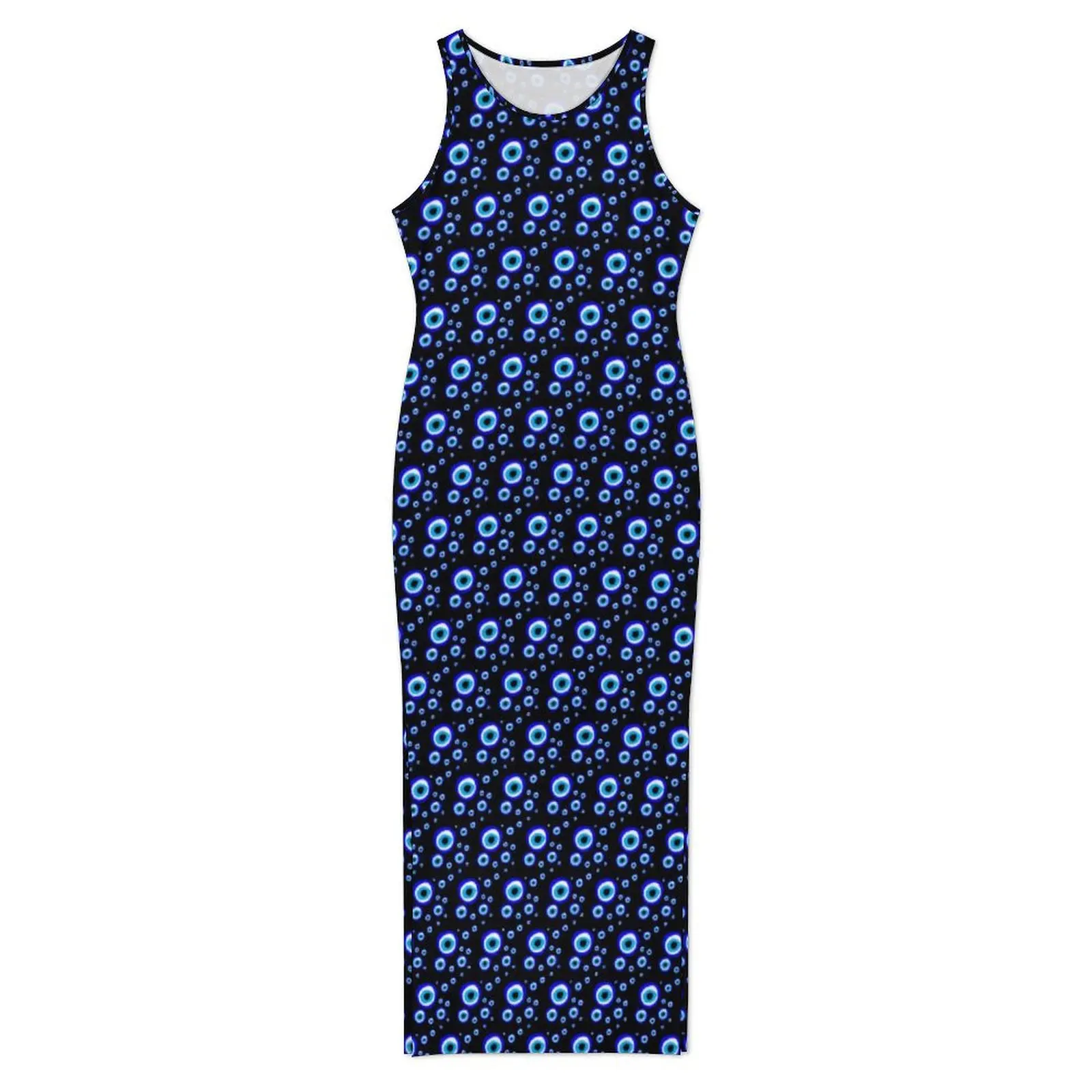 Abito talismano malocchio da donna Amuleto arabo Abito aderente casual greco Primavera Abiti maxi eleganti Modello Abiti oversize