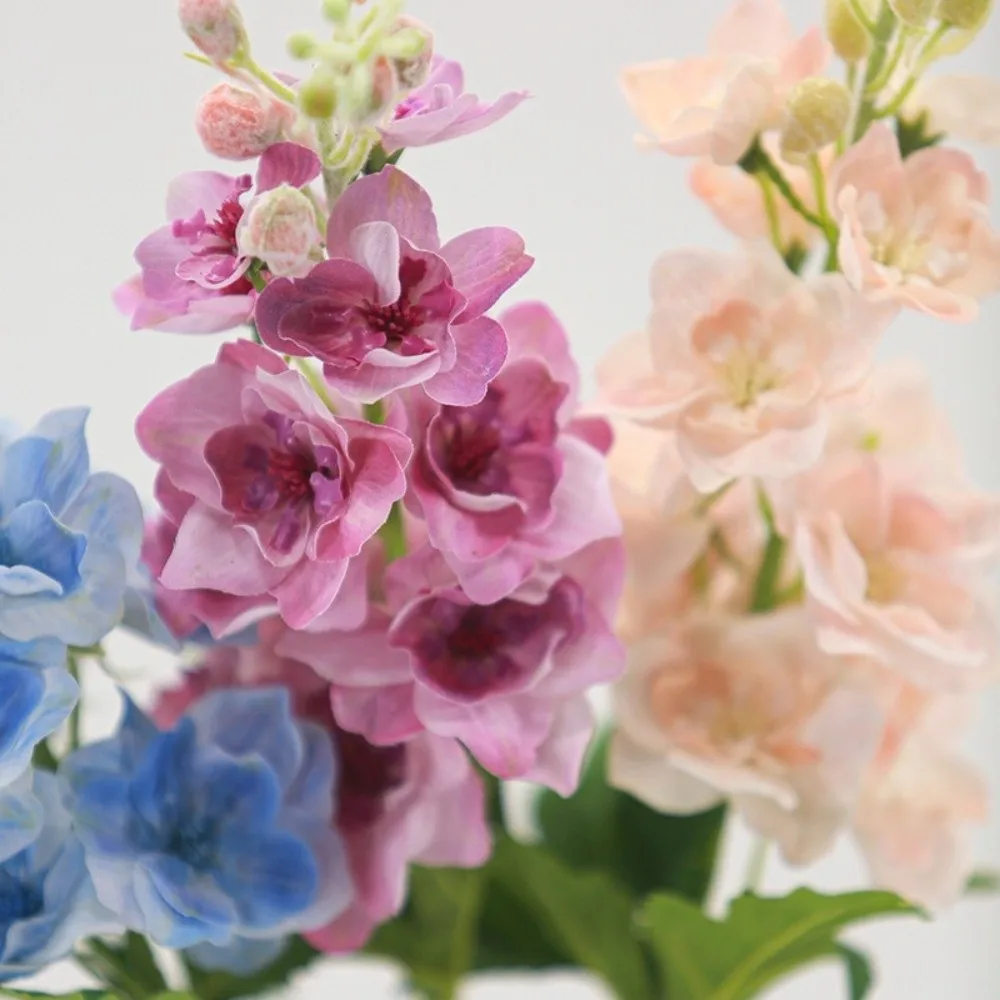 72 سنتيمتر زهرة الدلفينيوم الاصطناعية ترطيب اللمس الحقيقي دلفينيوم الجذعية نابض بالحياة محاكاة زهرة غرفة المعيشة