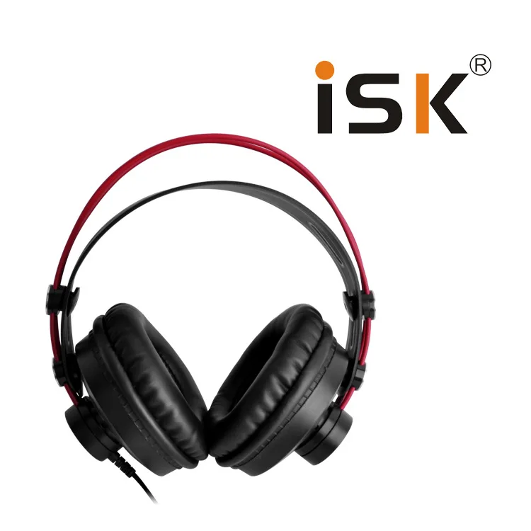 New ISK HP-580 Original Headphone Semi-open Dynamic Stereo Monitoring Earphone DJ Headset Noise Cancelling Headphone Auriculares