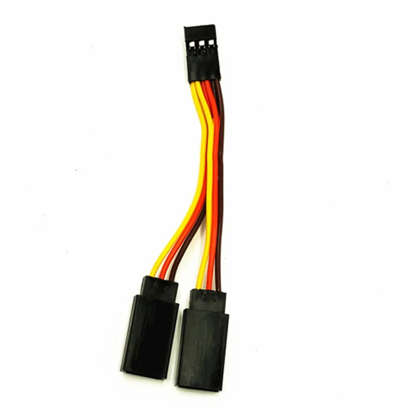 5Pcs JR/Futaba Style Servo Splitter Cable 1 Male to 2 Female Dupont 2.54 Connector Extension Wire for RC Car Airplane Helicopter