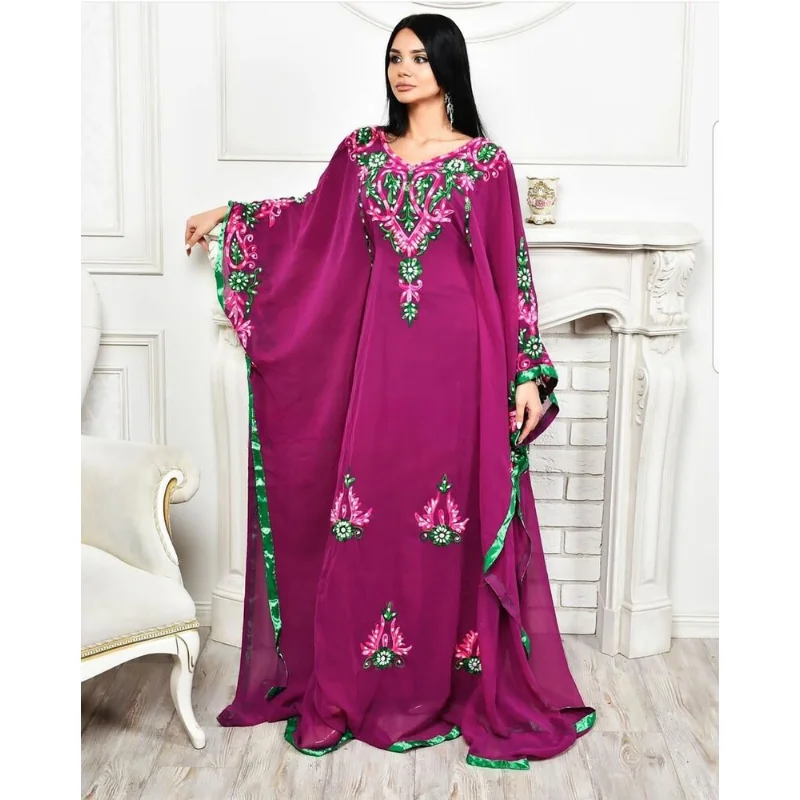 

Dress Royal African Costume Bridesmaid Abaya Long Wedding Dubai Moroccan Long Shirt European and American Fashion Trend