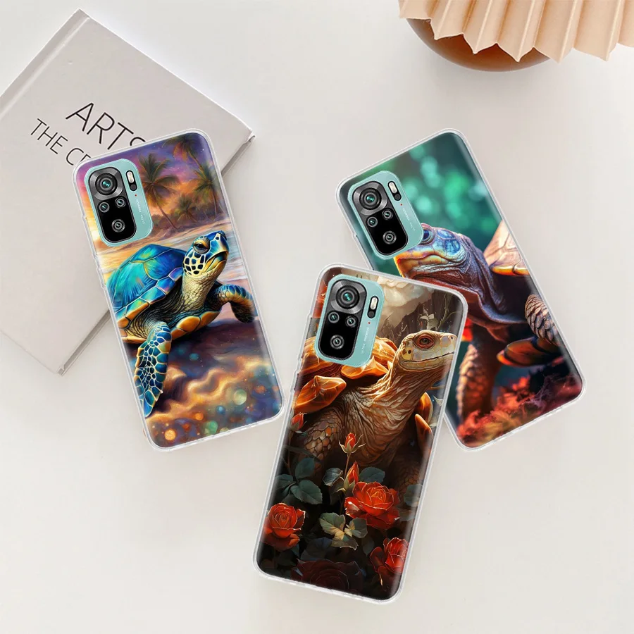 Marine Organisms, Sea Turtles, And Animals Phone Case For Xiaomi Poco X6 X5 X4 F4 GT X3 NFC F6 Pro 5G M5 M5S M4 M3 Mi F5 F3 F2 F