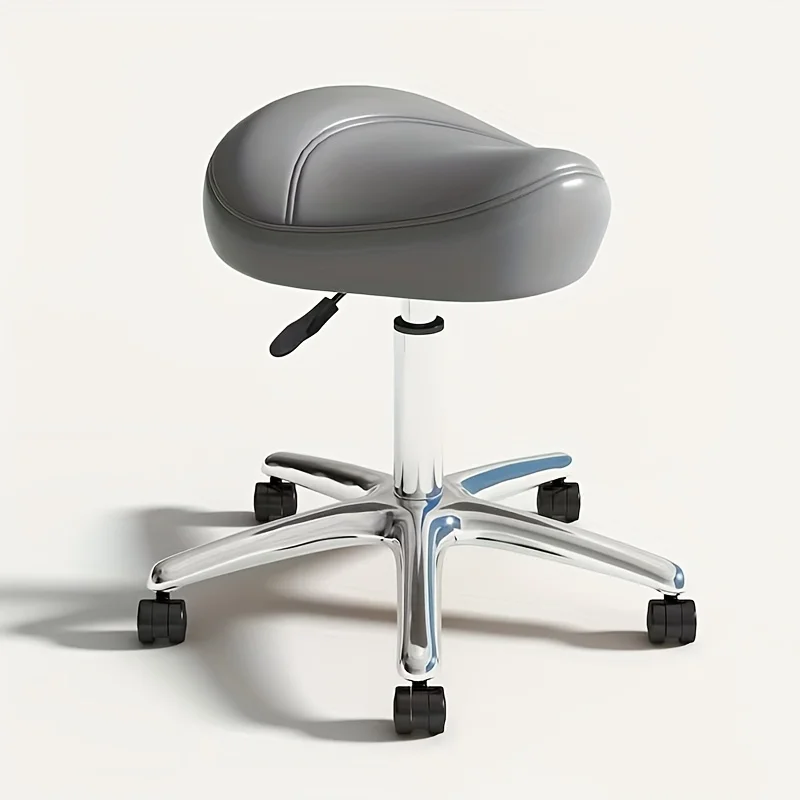 Profesjonalne krzesło fryzjerskie z hydraulicznym regulacją wysokości, obrotowe o 360 stopni krzesło barberskie z kółkami, ergonomiczne krzesło do stylizacji, krzesła biurowe