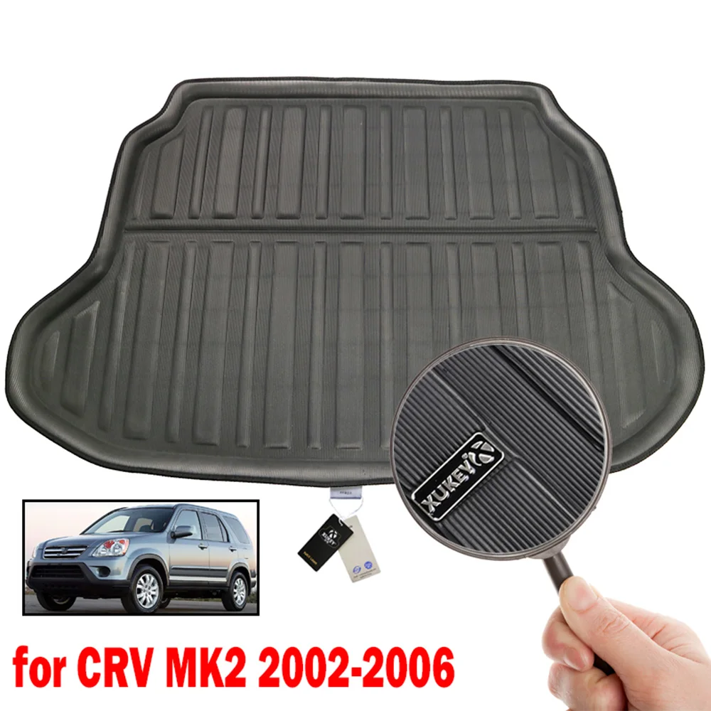 Accessories For Honda CR-V CRV 2002-2006 Rear Trunk Tray Cargo Boot Liner Mat Floor Protector Carpet Mud Kick 2003 2004 2005