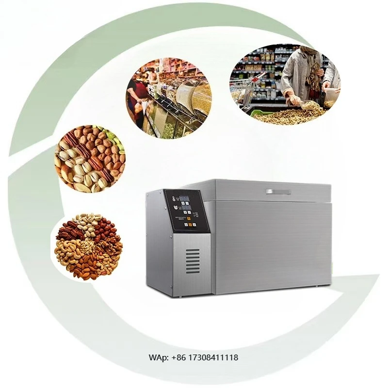 

Hot-selling commercial 1kg nut roaster, gas-fired spice and coffee roaster, suitable for baking soybeans, corn, wheat