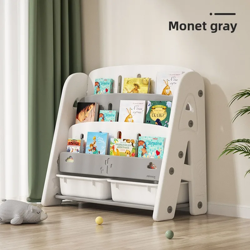 

Children’s Alphabet Storage Rack Kids Bookshelf Organizer Multi-Layer Storage Shelf Kindergarten Cabinet Safe Edges Home