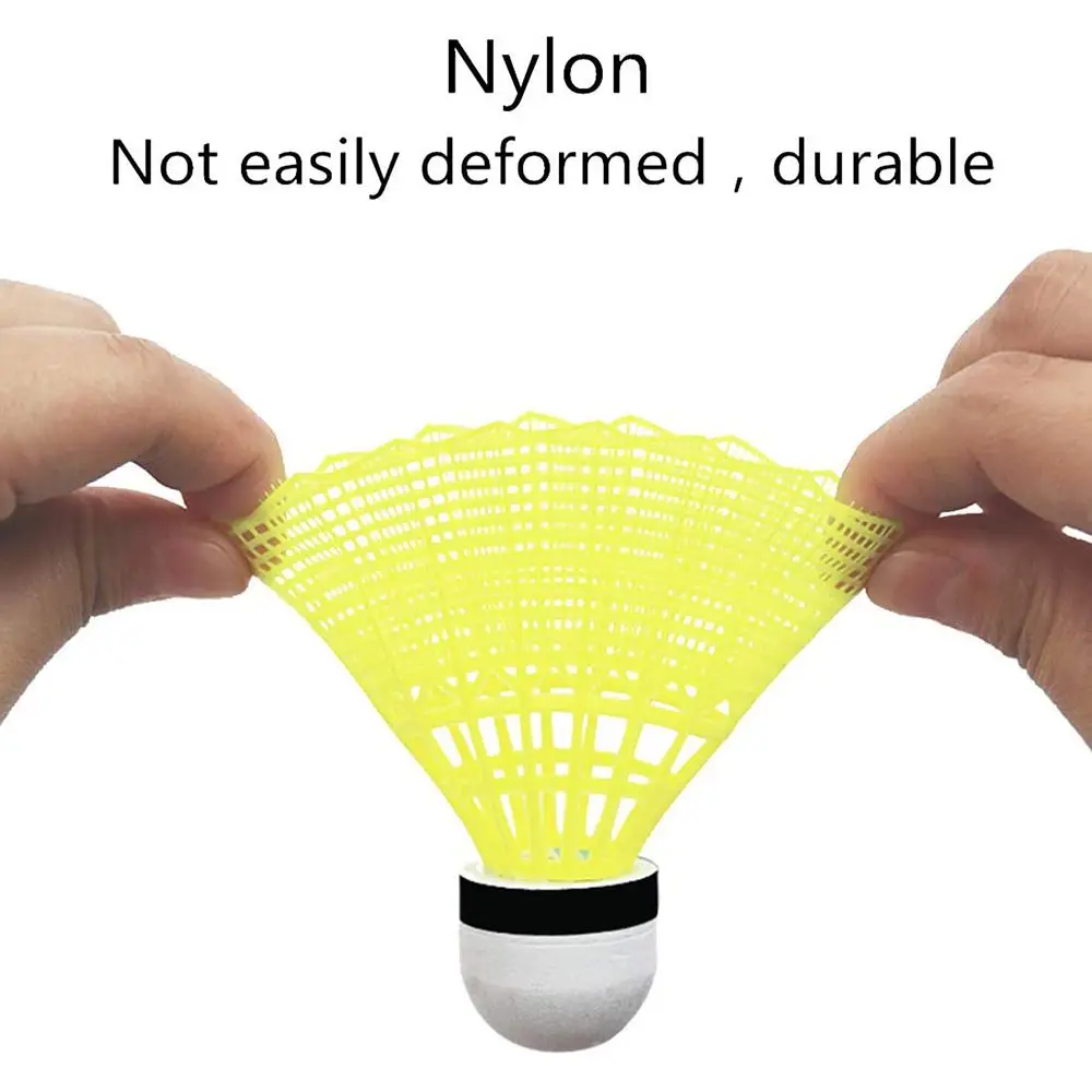 New Plastic Badminton Shuttlecocks Durable Sports Nylon Badminton Outdoor Stable Badminton Training Balls