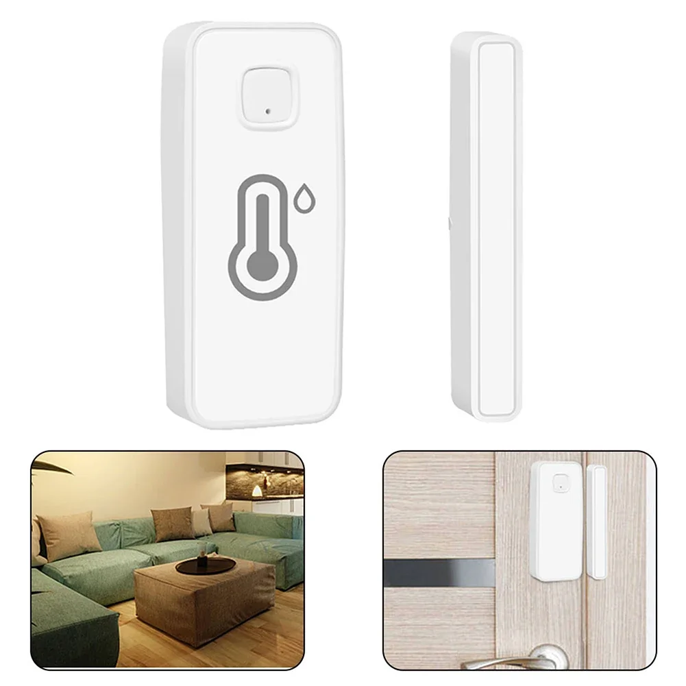 2 In 1 Smart Sensor For Tuya For Smart Door Magnet Alarm With Temperature Humidity Detection Function Home Smart Products