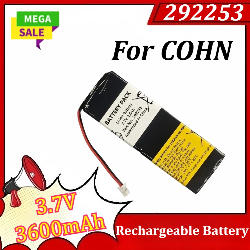 

292253 3.7V 3600mAh for COHN Rechargeable Li-ion Battery