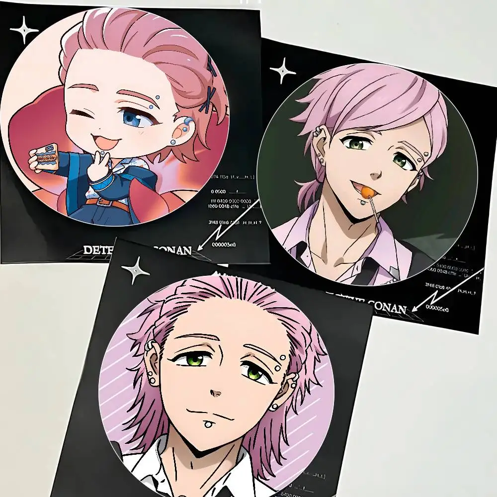 Mitsuki Kiryu Anime WIND BREAKER Cartoon Style Badge Brooches On Backpack Decoration Round Enamel Pins For Accessorys