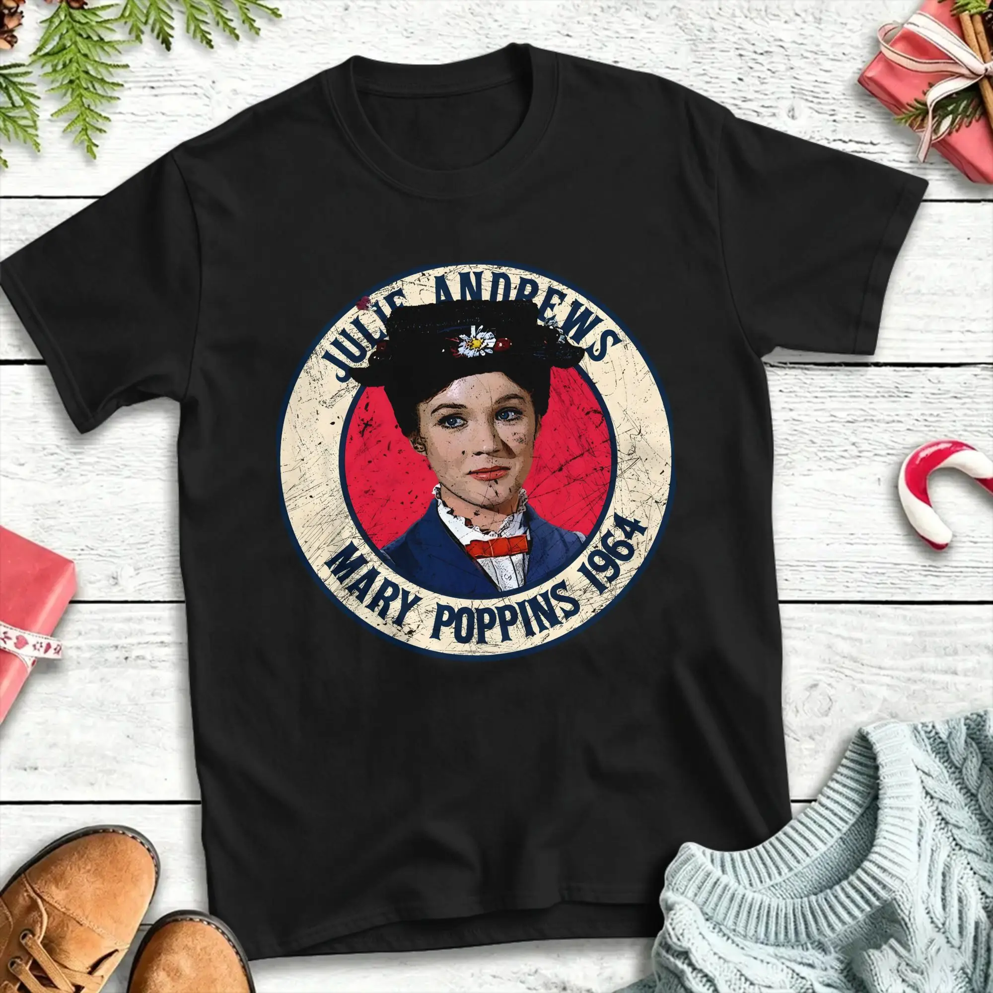 Camisetas de algodón para hombre Mary Poppins 1964, ropa de calle para la playa, camiseta de manga corta con cuello redondo, camiseta informal Hipster