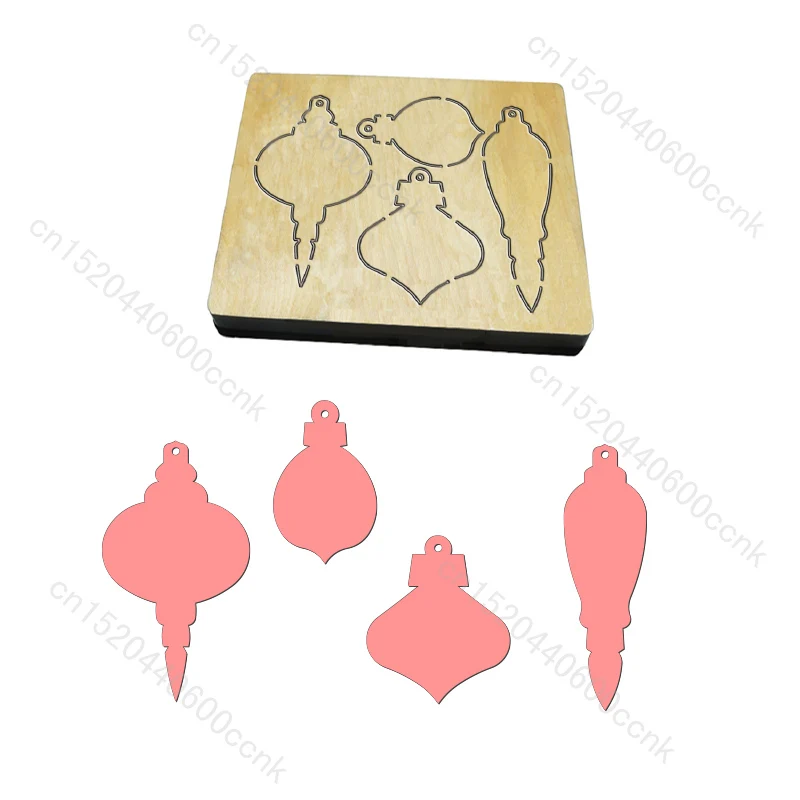 

New Christmas ornaments wooden dies cutting dies for scrapbooking Multiple sizes V-1675