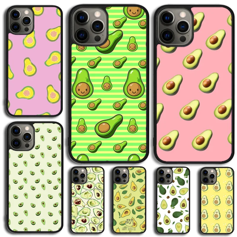 Funda iPhone aguacate cartoon – Diseño fruta compatible Apple - imagen 4