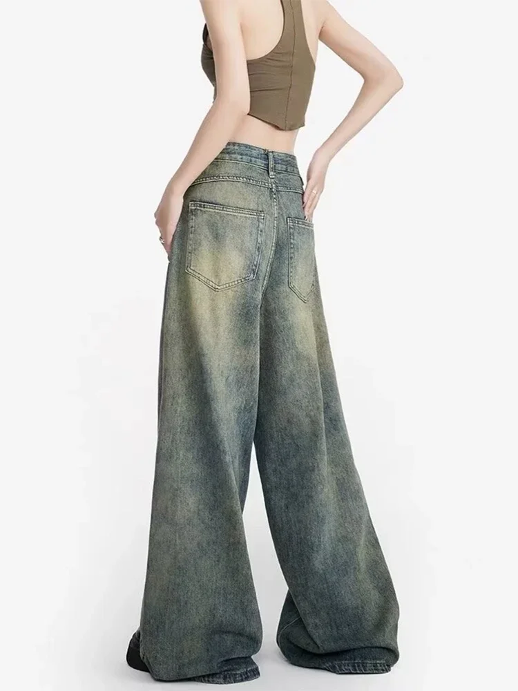 Oversize Y2k Baggy Jeans Women High Waist Harajuku Vintage Denim Trousers 90s Aesthetic Wide Leg Jean Cargo Pants Pantalones