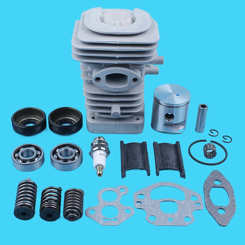 39mm Cylinder Piston Crank Bearing Seal Gasket Kit For Husqvarna 240 240E 235E 235 236 236E Chainsaw AV Buffer Mount Spring Set