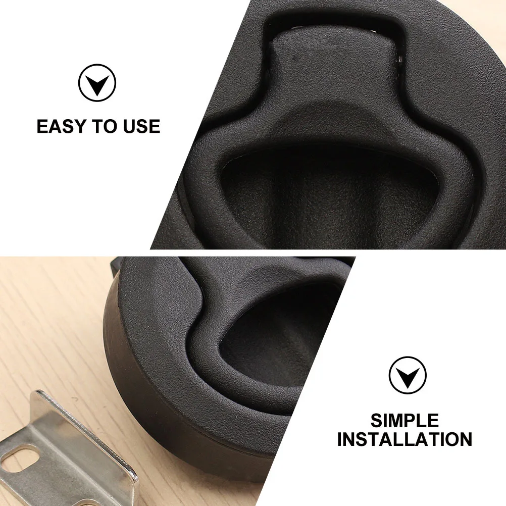 

4Pcs Multipurpose Door Locks Sturdy Hatch Latch Easy Installation Embedded Design for Motorhome Sliding Doors Heat Resistant