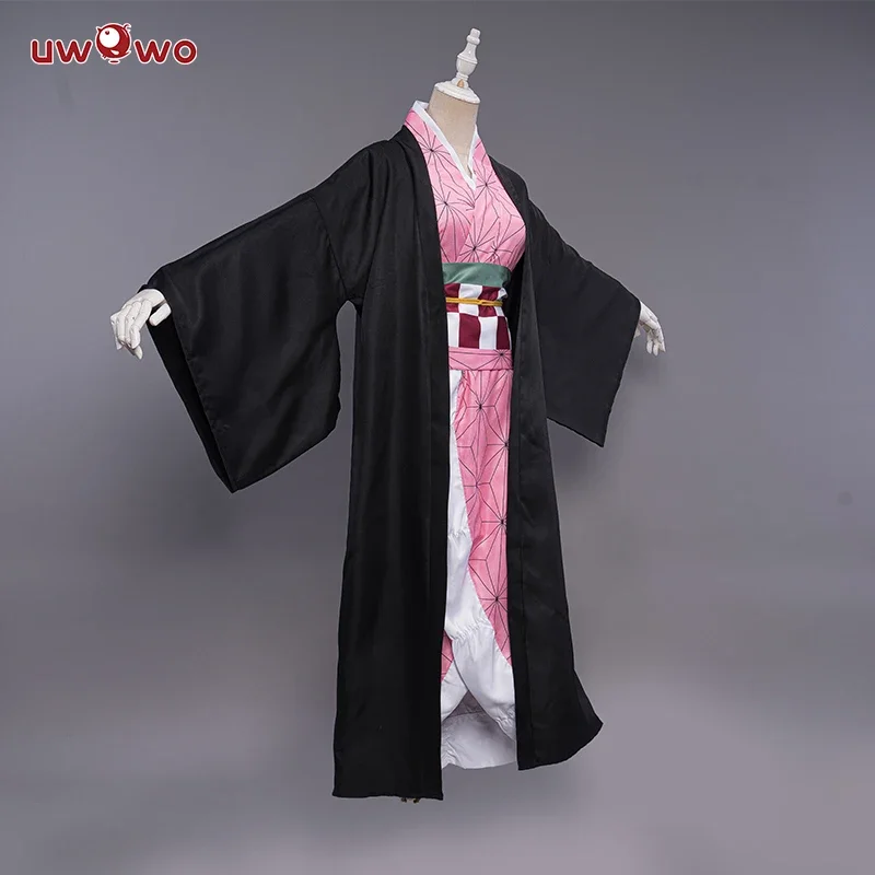 Nezuko Cosplay Costume New Design Kamadoo Nezuko Haori Coat Uniform Shirt Pants Belt Halloween Costumes