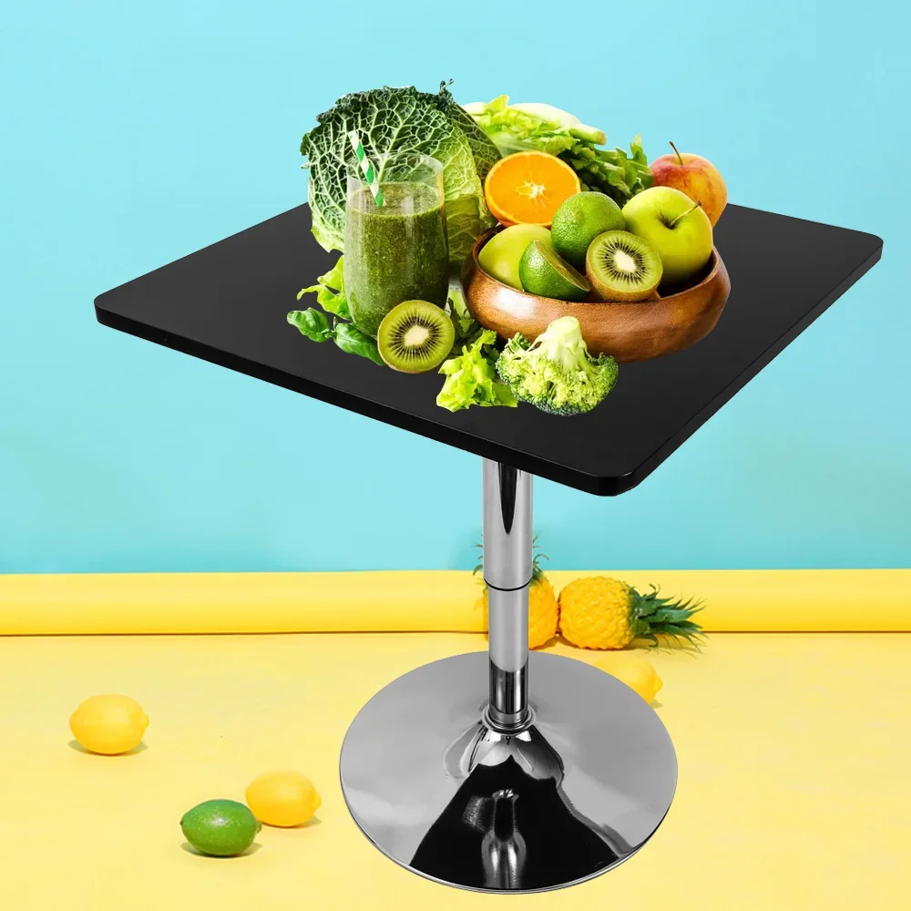 Compact Round Bar Table – Adjustable Height, Simple Design for Home or Office