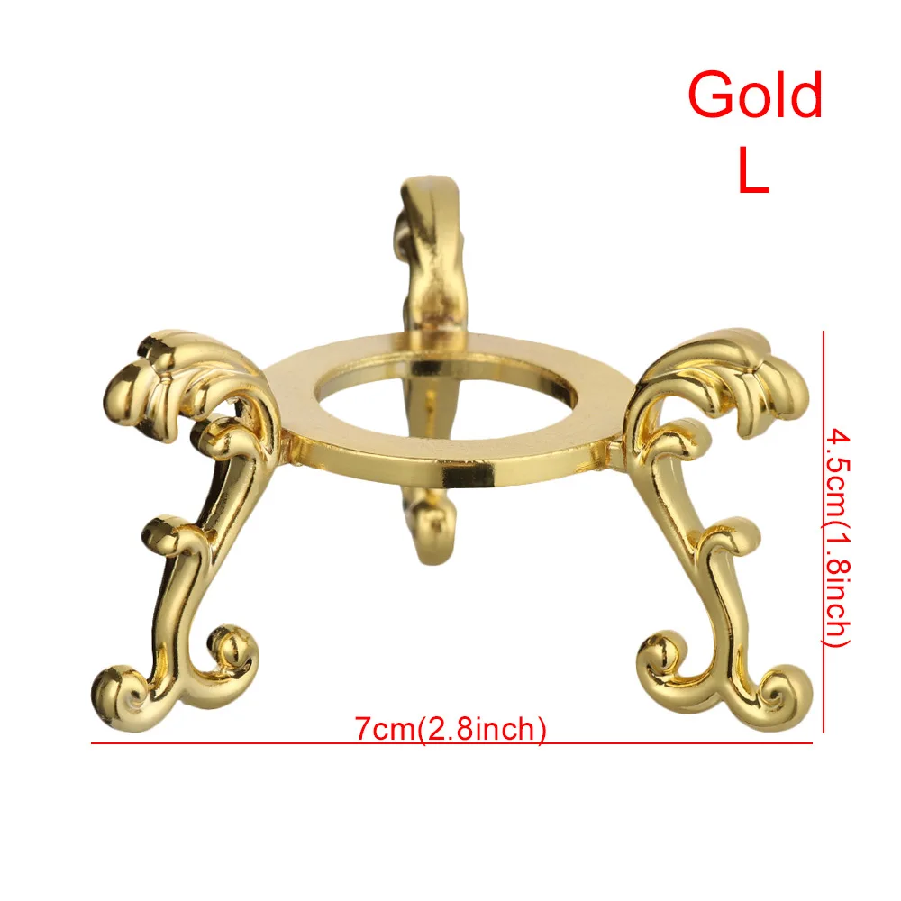 crystals ball\'s base resin pedestal golden metal holder cheap home decorations cheap gifts Spherical stone support